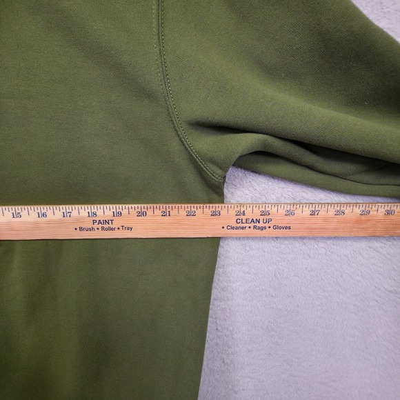 Carhartt Hoodie Mens M Green Loose Fit Rain Defender Utility Workwear Sweatshirt - Picture 10 of 15